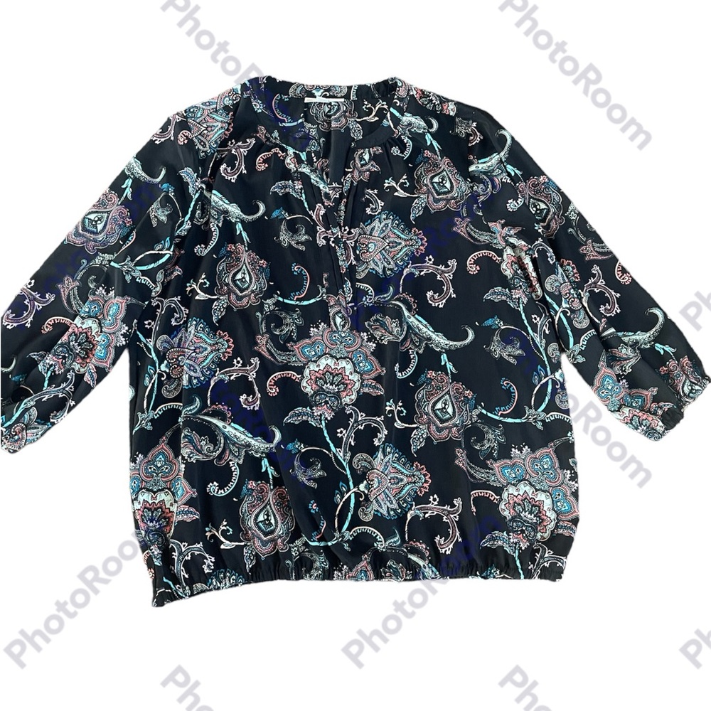 Dana Buchman Paisley Medallion Top
